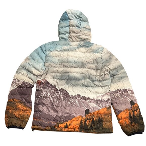 American Eagle Down Puffer Jacket, Mountain Photo, S - Picture 2 of 7